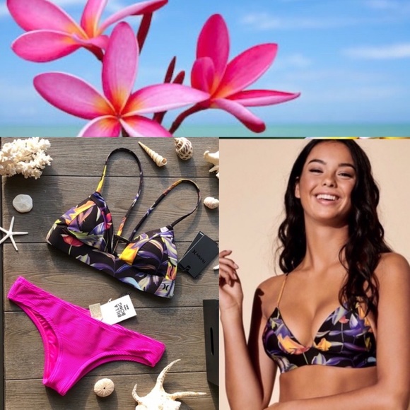 Hurley Other - 🌴🌼HURLEY- FLORAL BIKINI SET🌼🌴